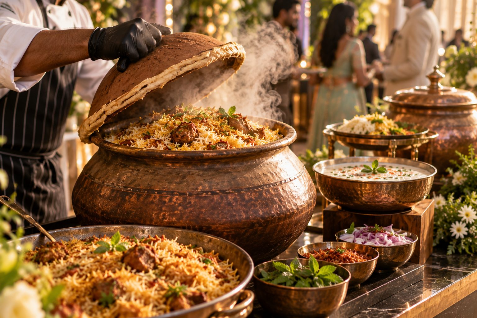 Dum Biryani Handi Counter by Welcome Caterers in Pune