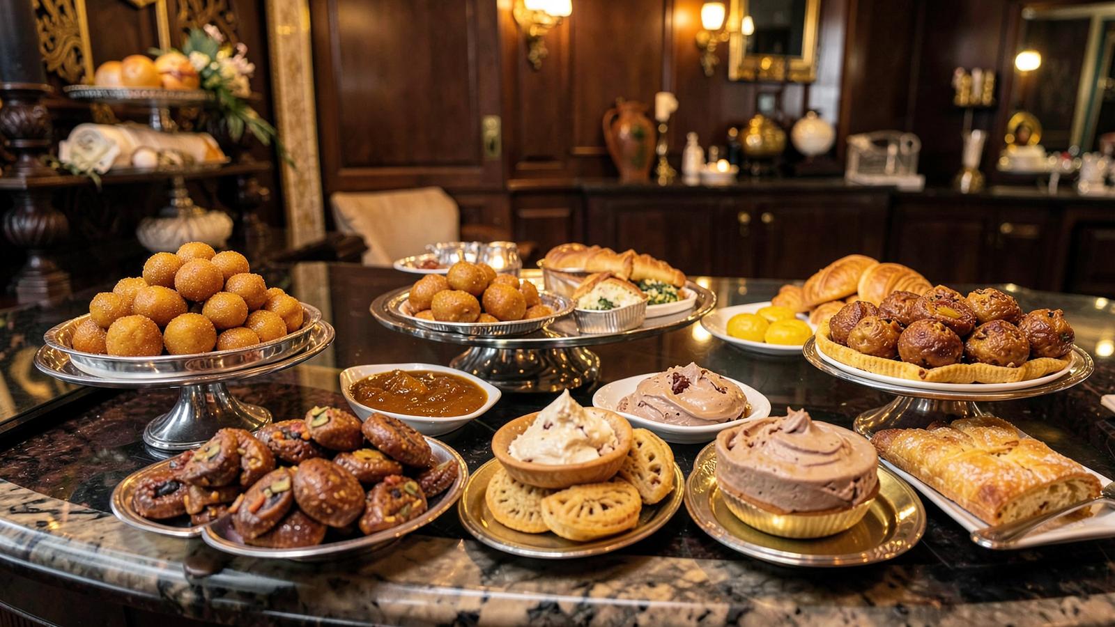 Welcome Caterers event setup in Pune — dessert counter