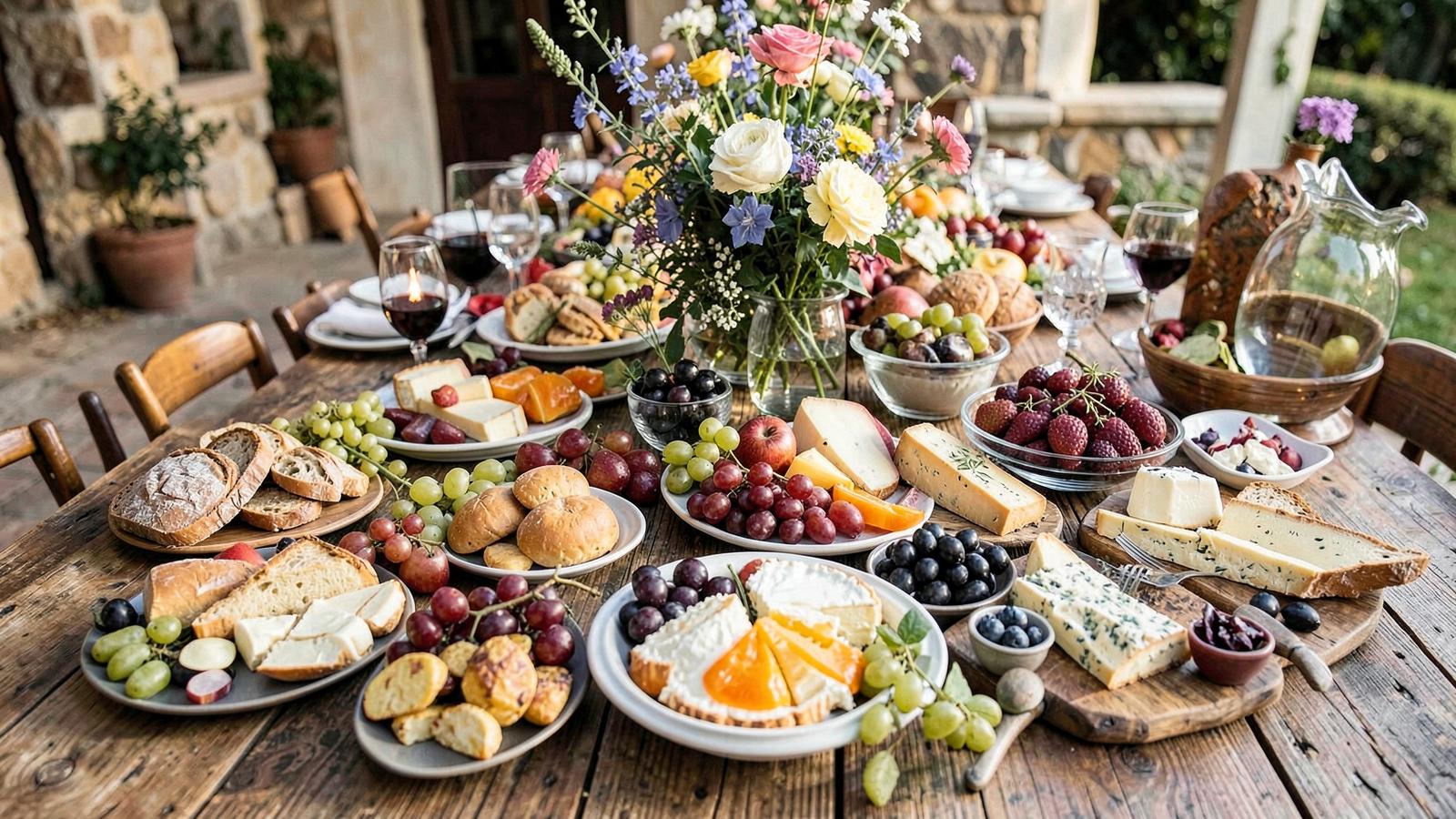 Welcome Caterers event setup in Pune — grazing table