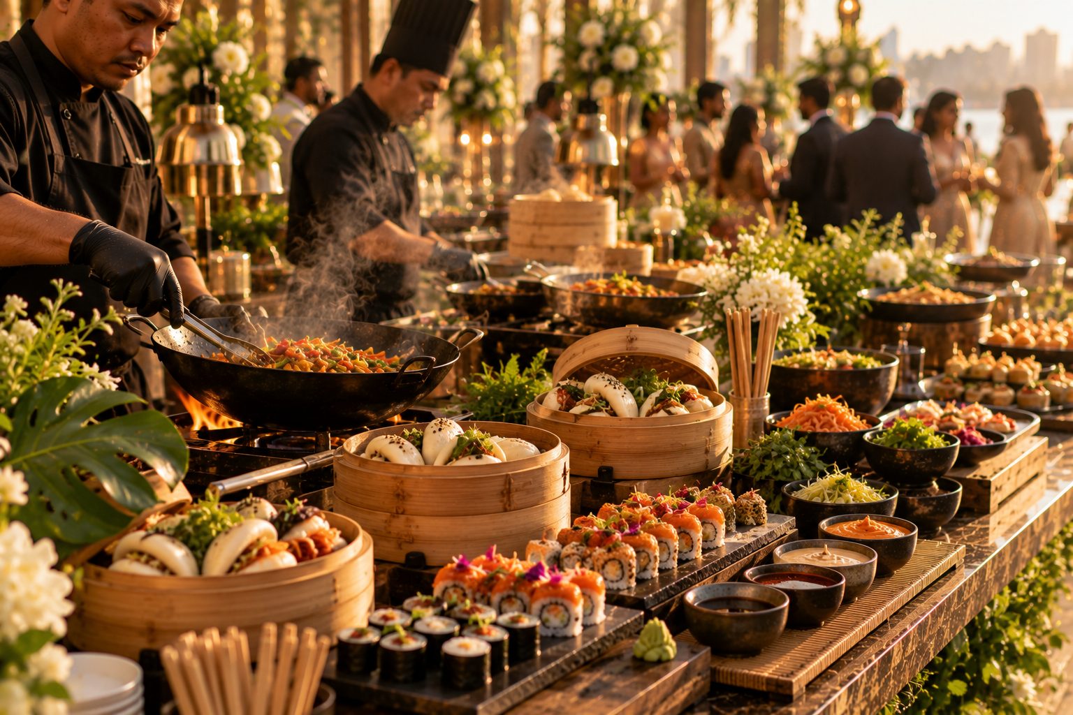Pan-Asian Counter by Welcome Caterers in Pune