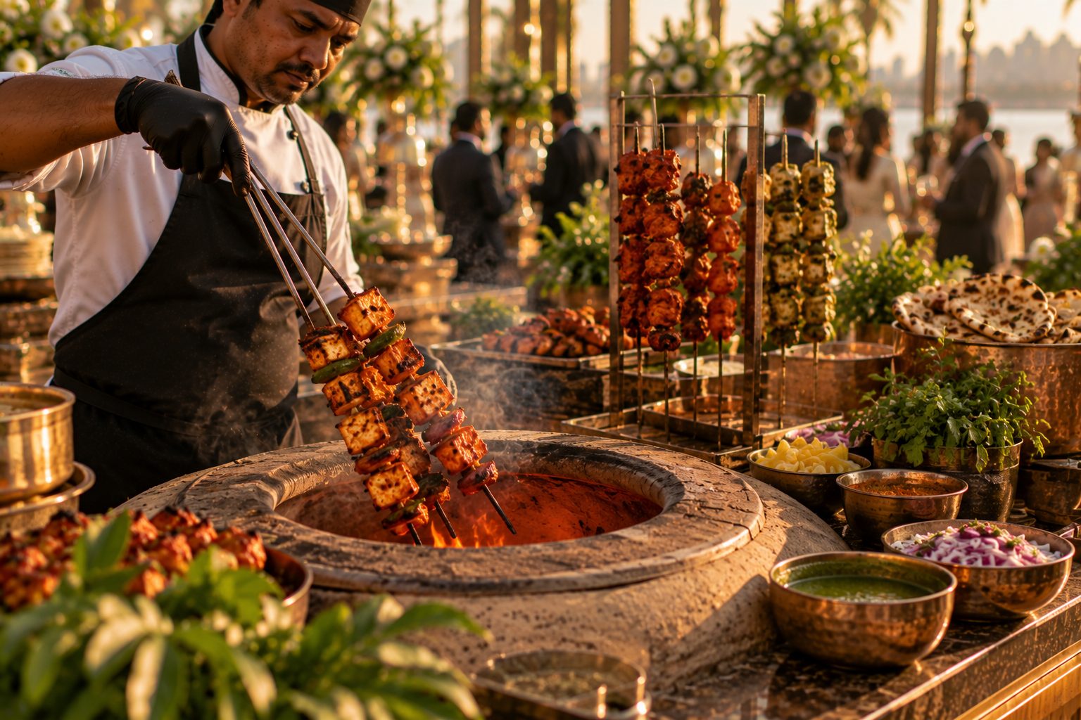 Live Tandoor and Kebab Counter by Welcome Caterers in Pune